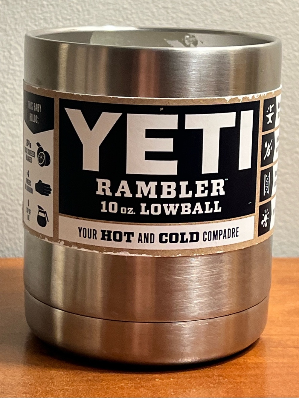 Yeti Stainless Steel Rambler Lowball - Silver